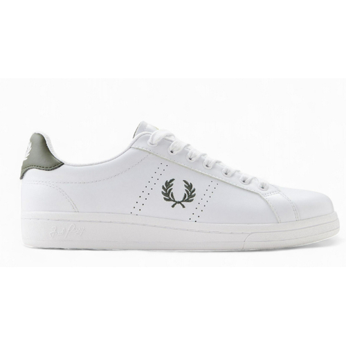 B721 LEATHER WHITE/LAUREL W|FRED PERRY