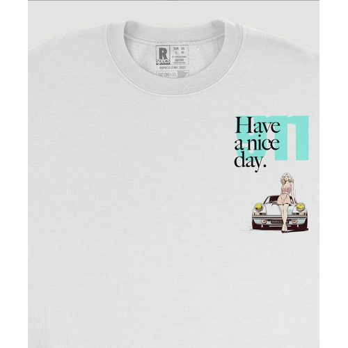 Sudadera “911 Have a nice day” Blanco|R